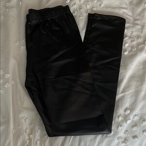 Black Pleather Leggings